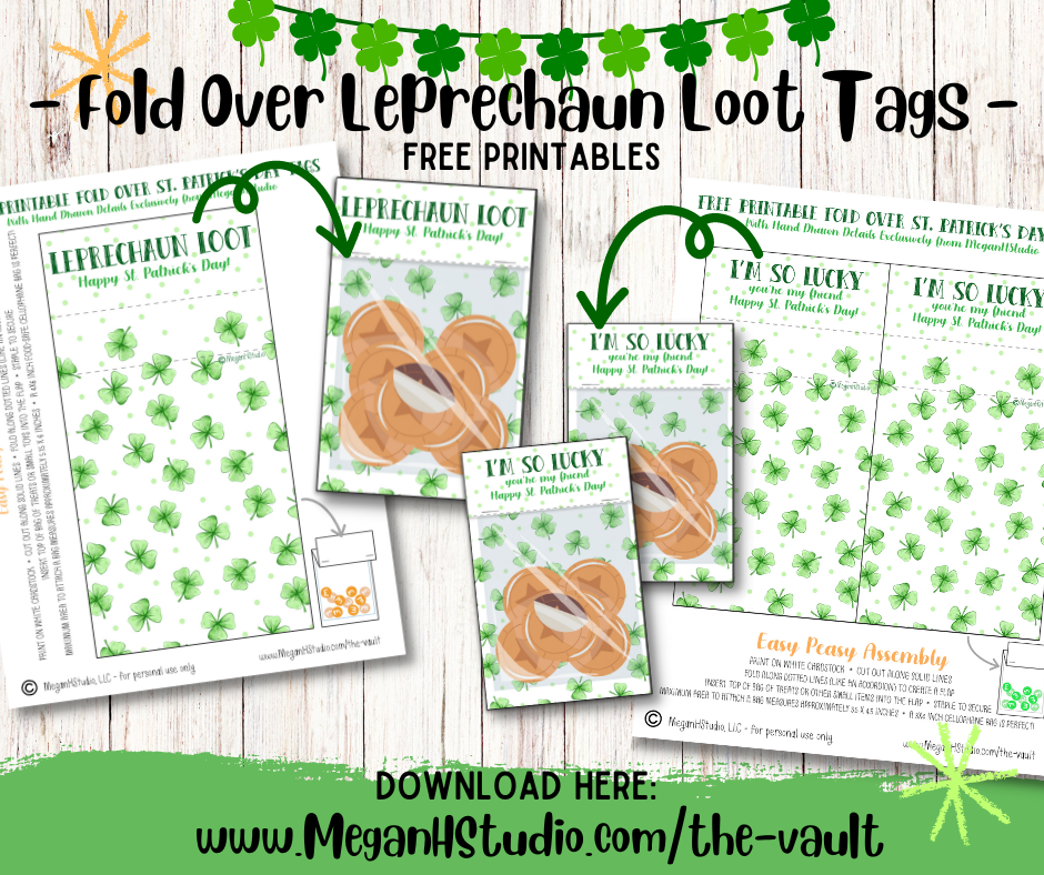 Leprechaun Loot Tags Free Printables - MeganHStudio